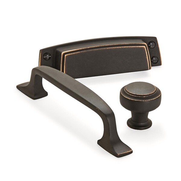 Highland Ridge 3-1/2" CC Cup Pull Dark Oiled Bronze
