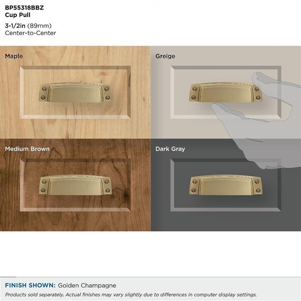 Highland Ridge 3-1/2"  Cup Pull Golden Champagne
