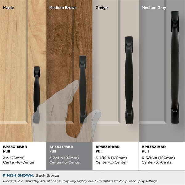Highland Ridge - Pull 96mm CC Black Bronze