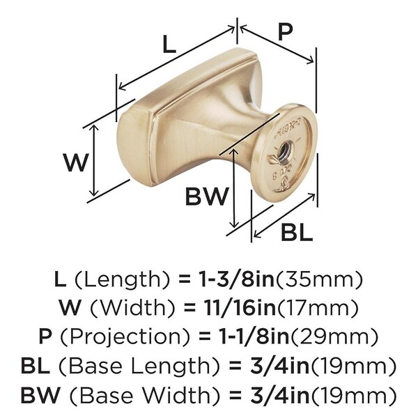 Highland Ridge T-Knob - Champagne Bronze