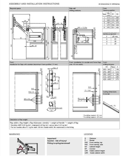 Kinvaro L-80 Parallel Lift System (350mm-369mm)