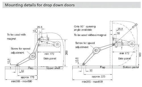 Lift Up Stay (Economical Scissor Type)