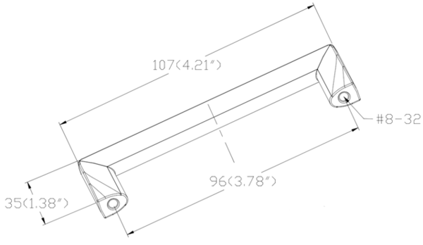 Metro - Pull 96mm CC Brushed Nickel