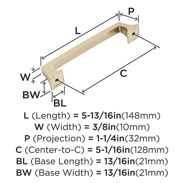 Mulholland Pull 128mm Champagne Bronze