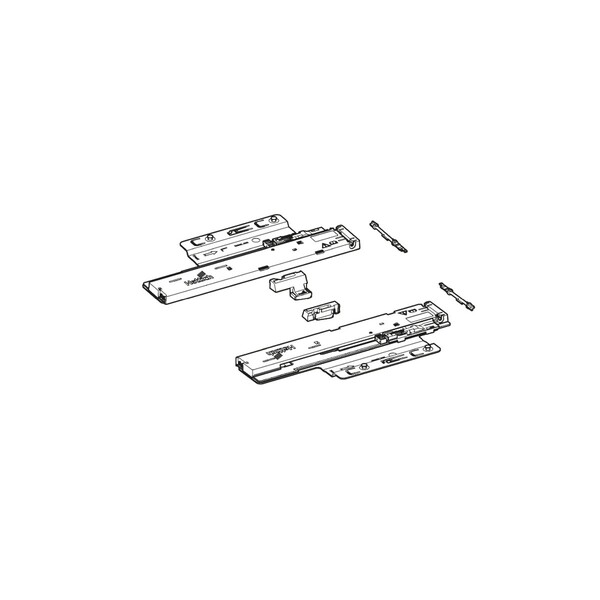 Hettich Quadro 5D - Push to open Silent System, 8 - 20 kg