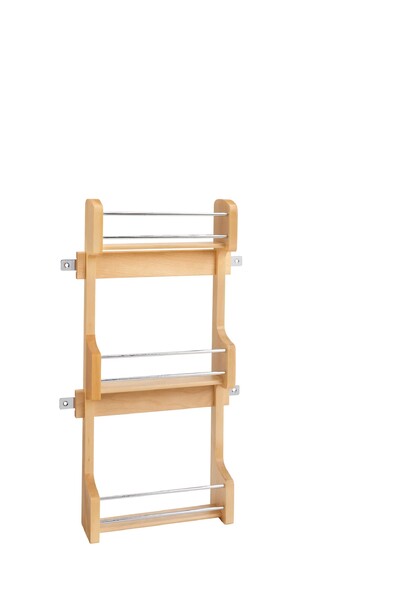 Rev-A-Shelf - 10-1/2" Maple Door Storage Spice Rack Wall Accessories