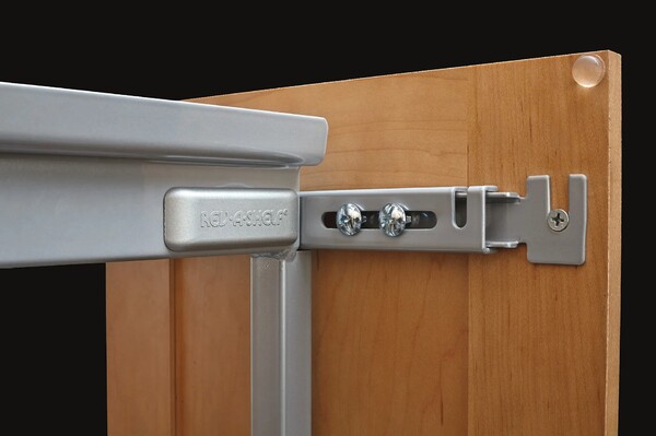 Rev-A-Shelf - 10" x 58-1/4" Gray/Chrome Pullout Solid Bottom