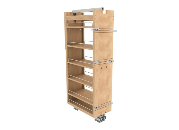 Rev-A-Shelf - 11" x 51" Maple Pullout Wood Tall/Pantry Accessories