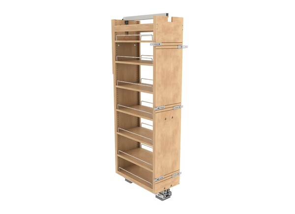Rev-A-Shelf - 11" x 58" Maple Pullout Wood Tall/Pantry Accessories