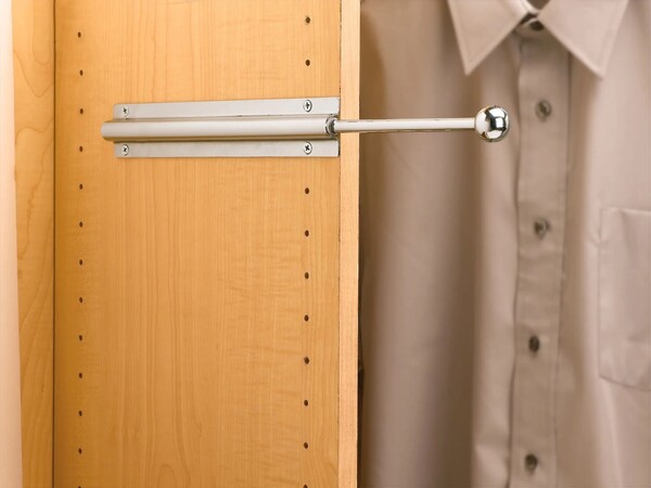 Rev-A-Shelf - 12" Chrome Standard Valet Rod