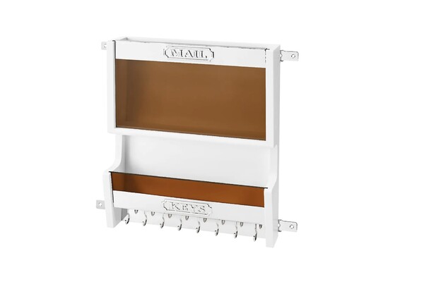 Rev-A-Shelf - 13-1/2" White Door Storage Mail Organizer Wall Accessories