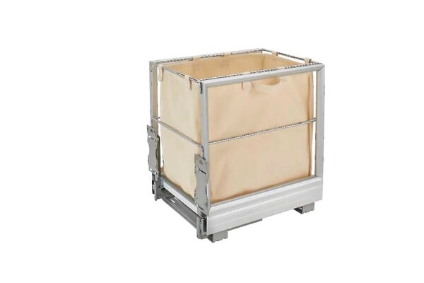 Rev-A-Shelf - 14-5/16" Hamper Bottom Mount Rev-A-Motionâ€šÃ‘Â¢ Aluminum / Canvas Liner for Closet