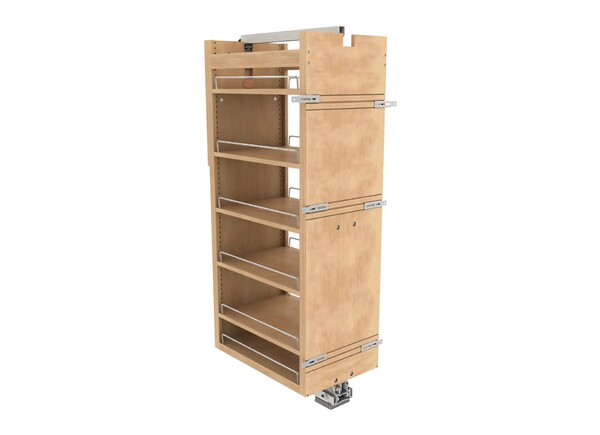 Rev-A-Shelf - 14" x 51" Maple Pullout Wood Tall/Pantry Accessories