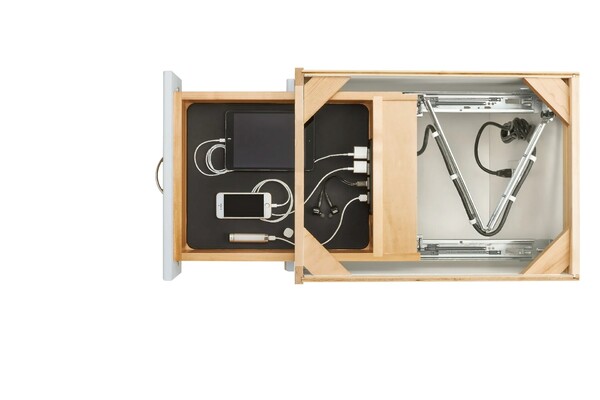 Rev-A-Shelf - 15" Opening - Complete System for Electronics Soft-Close Organizer