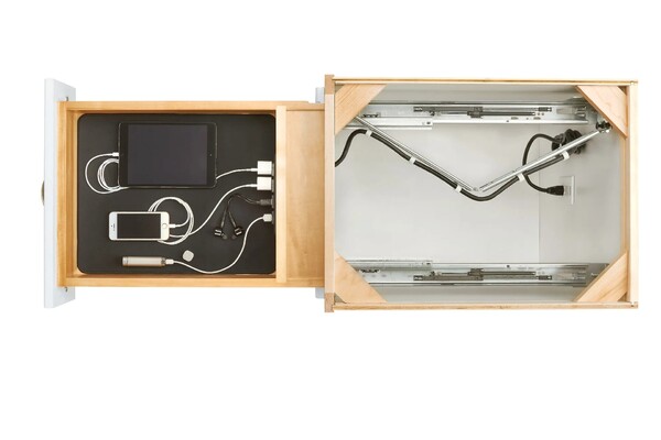 Rev-A-Shelf - 15" Opening - Complete System for Electronics Soft-Close Organizer
