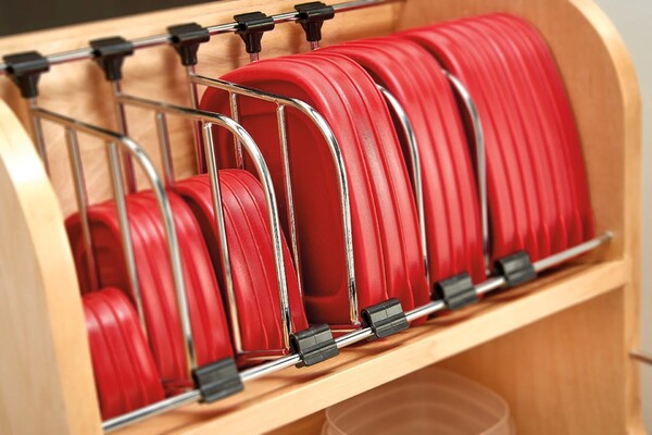 Rev-A-Shelf - 18" Base Cabinet Pullout Food Storage Container Organizer