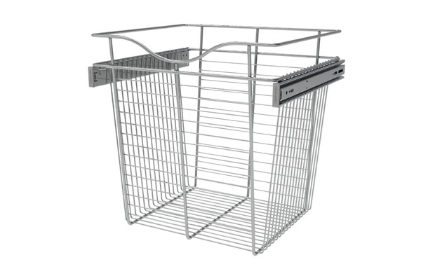 Rev-A-Shelf - 18"W x 16"D x 18"H - Chrome Wire Basket Pullout for Closet