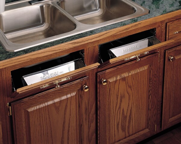 Rev-A-Shelf - 19" Stainless Steel Tip-Out Tray