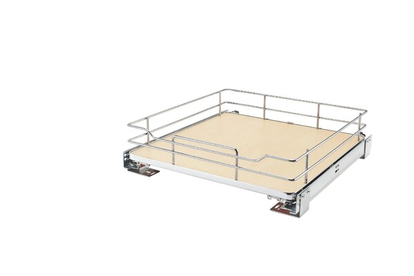 Rev-A-Shelf - 20-11/16" Maple Pullout Premiere Single Wire Solid Bottom Basket