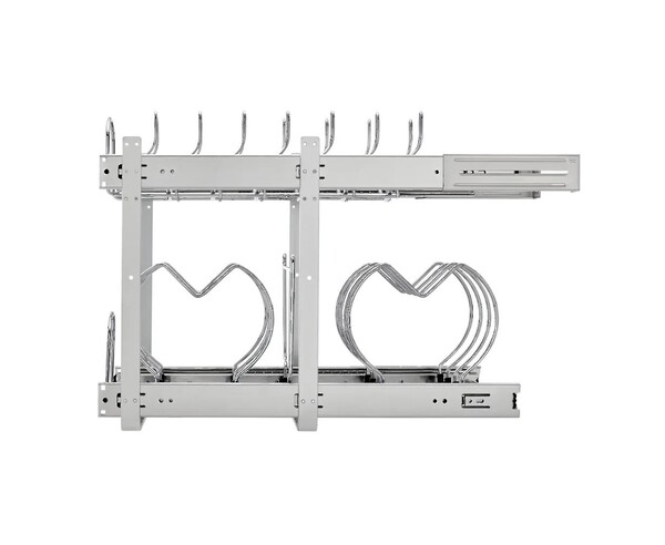 Rev-A-Shelf - 20-3/4" x 22" Base Cabinet Pullout 2 Tier Cookware Organizer