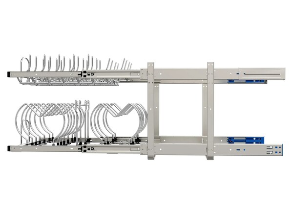 Rev-A-Shelf - 20-3/4" x 22" Base Cabinet Pullout 2 Tier Cookware Organizer with Soft-Close Slides