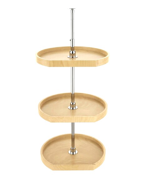 Rev-A-Shelf - 20" Maple D-Shape Wood Classic 3 Shelf (w/Hardware)