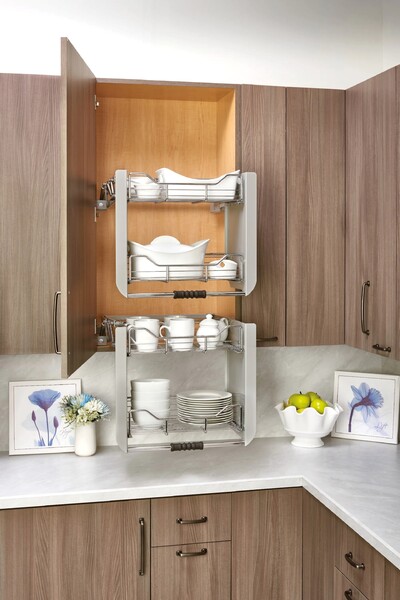 Rev-A-Shelf - 22-1/4" Cabinet Pull-Down Shelving System Wall Accessories