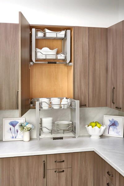 Rev-A-Shelf - 22-1/4" Cabinet Pull-Down Shelving System Wall Accessories