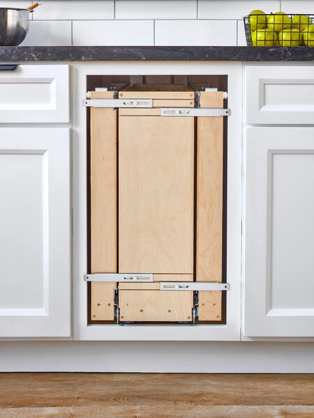Rev-A-Shelf - 3" Spice Holder Sidekick 448 Accessory with Full-Extension Ball-Bearing Slides
