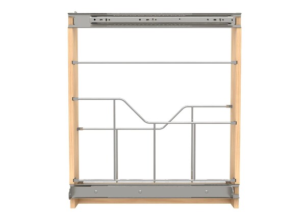 Rev-A-Shelf -  3" Tray Holder Sidekick 448 Accessory with Full-Extension Ball-Bearing Slides