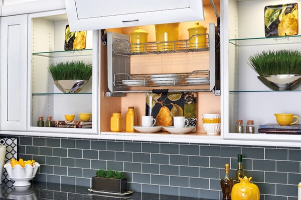 Rev-A-Shelf - 34" Cabinet Pull-Down Shelving System Wall Accessories
