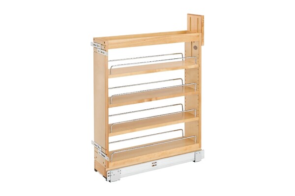 Rev-A-Shelf - 5" Maple Base Cabinet Pullout Organizer with Blumotion Soft-Close