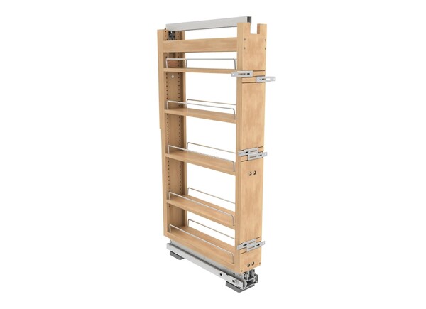 Rev-A-Shelf - 5" x 43" Maple Pullout Wood Tall/Pantry Accessories