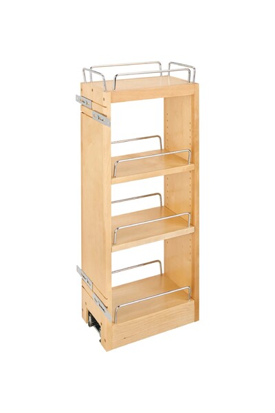 Rev-A-Shelf - 6-1/2" Cabinet Pullout Organizer with Soft-Close Wall Accessories