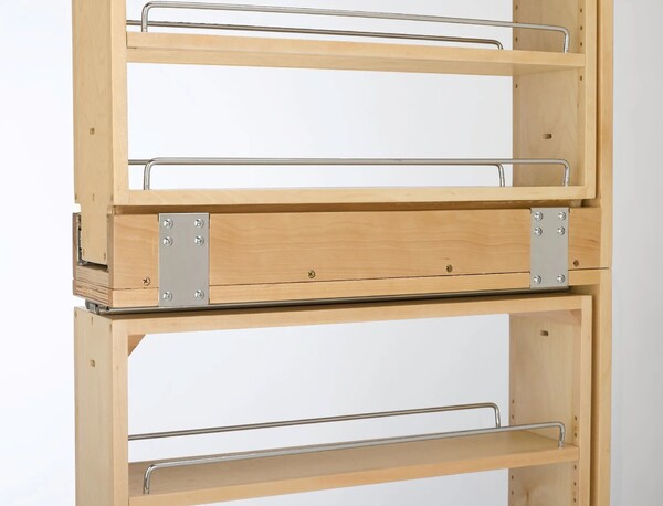 Rev-A-Shelf - 6" x 39" Filler Pullout Organizer with Wood Adjustable Shelves