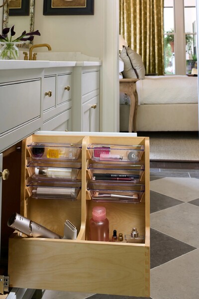 Rev-A-Shelf - 8-3/4" Maple Pullout L-Shape Reversible Organizer