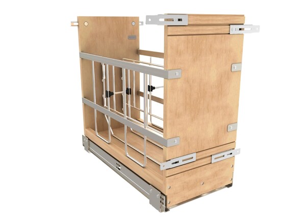 Rev-A-Shelf - 8" Base Cabinet Pullout Tray Divider/Foil Holder with Blumotion Soft-Close