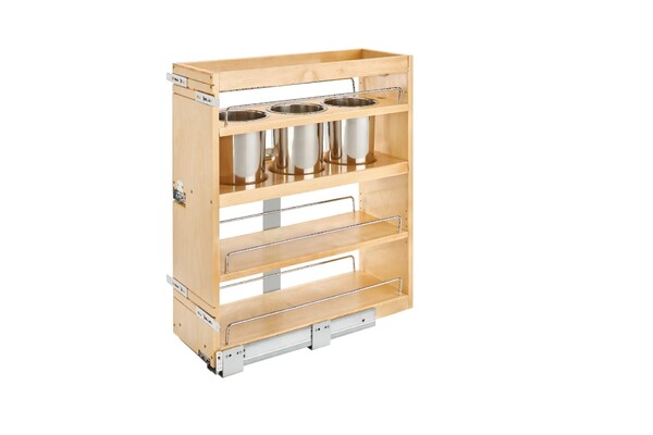 Rev-A-Shelf - 8" Base Utensil Pullout w/Blumotion Soft-Close