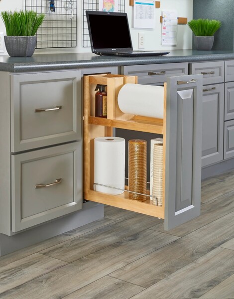 Rev-A-Shelf - 8" PAPER TOWEL HOLDER BASE ORG W/BLUM SC