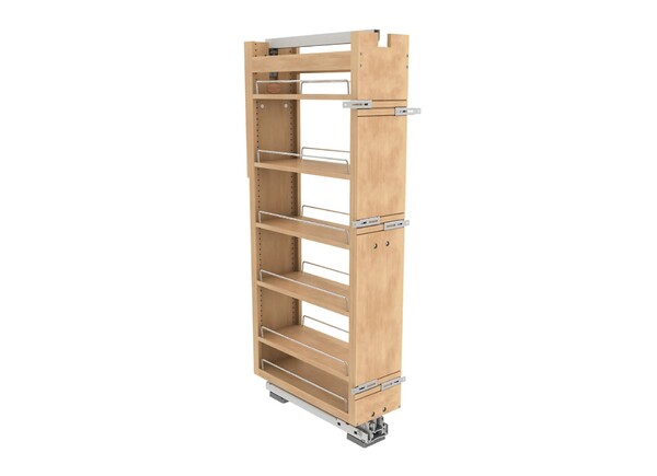 Rev-A-Shelf - 8" x 51" Maple Pullout Wood Tall/Pantry Accessories