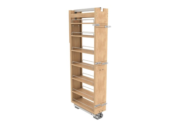 Rev-A-Shelf - 8" x 58" Maple Pullout Wood Tall/Pantry Accessories