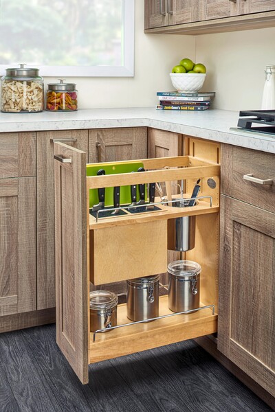 Rev-A-Shelf - 9"  Knife/Utensil Base Organizer w/Blumotion 