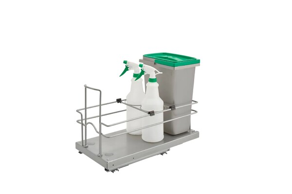 Rev-A-Shelf - 9" Single Cleaning Pullout Waste Containers