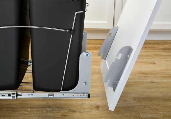 Rev-A-Shelf - Accessories Silver Door Mount Kit for Wire Waste Containers