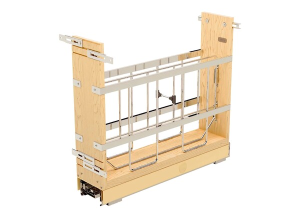 Rev A Shelf - Base Cabinet Pullout w/ Tray Divider/Foil Wrap Holder Soft Close Ball Bearing