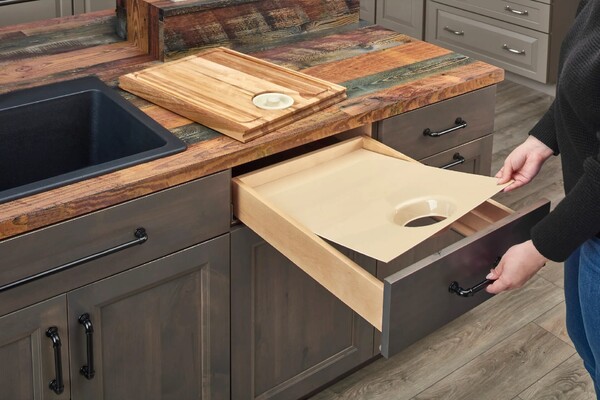 Rev A Shelf Frameless Cut-out Board Drawer