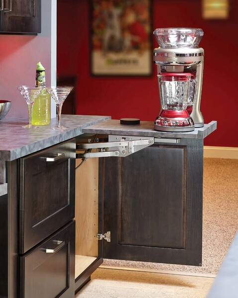 Rev-A-Shelf - Mixer/Appliance Lift Soft-Close Mechanism without Shelf