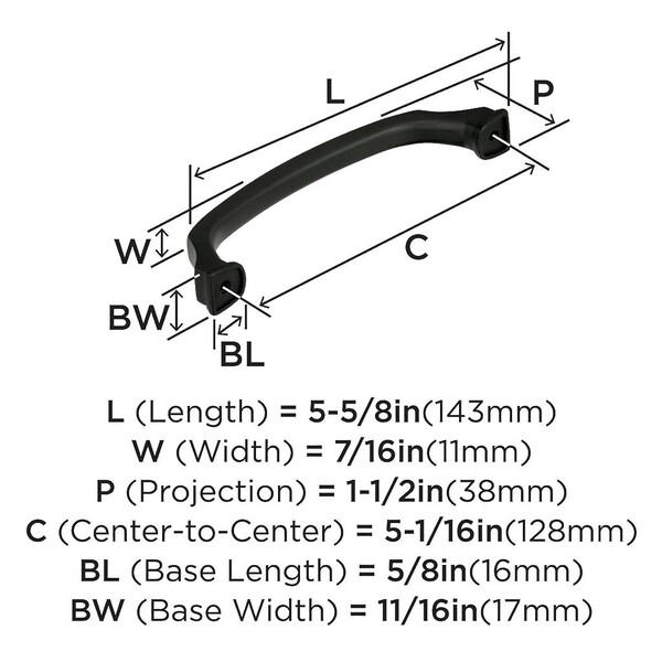 Revitalize - Pull 128mm CC Black Bronze