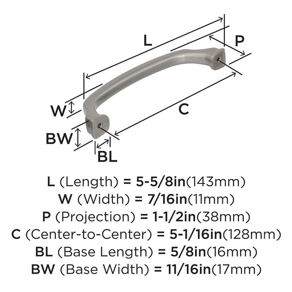 Revitalize - Pull 128mm CC Satin Nickel