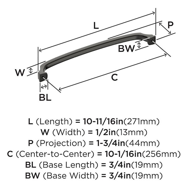 Revitalize Pull 256mm CC Black Bronze